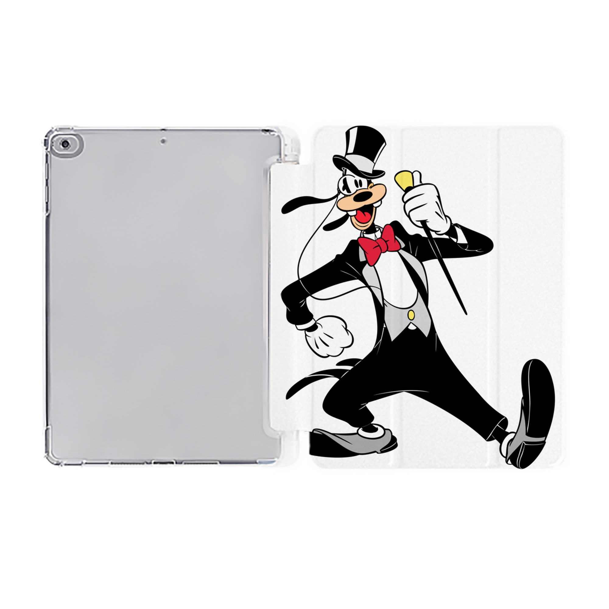 ミッキーマウス Mickey Mouse IPad ケース ペン収納付き 三つ折りスタンド PUレザー×シリコン 対応機種9.5/10.5/10.9インチ